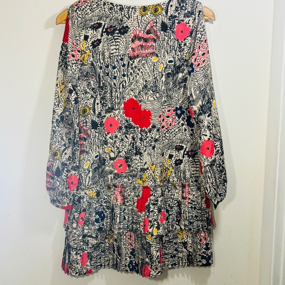 Anthropologie Plenty by Tracy Reese Botanical Pleated Floral Shift Dress XSP - Picture 8 of 12